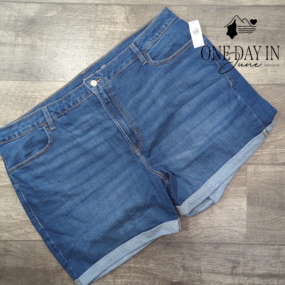 Old Navy Plus Size High Rise Wow Denim Shorts Size 24